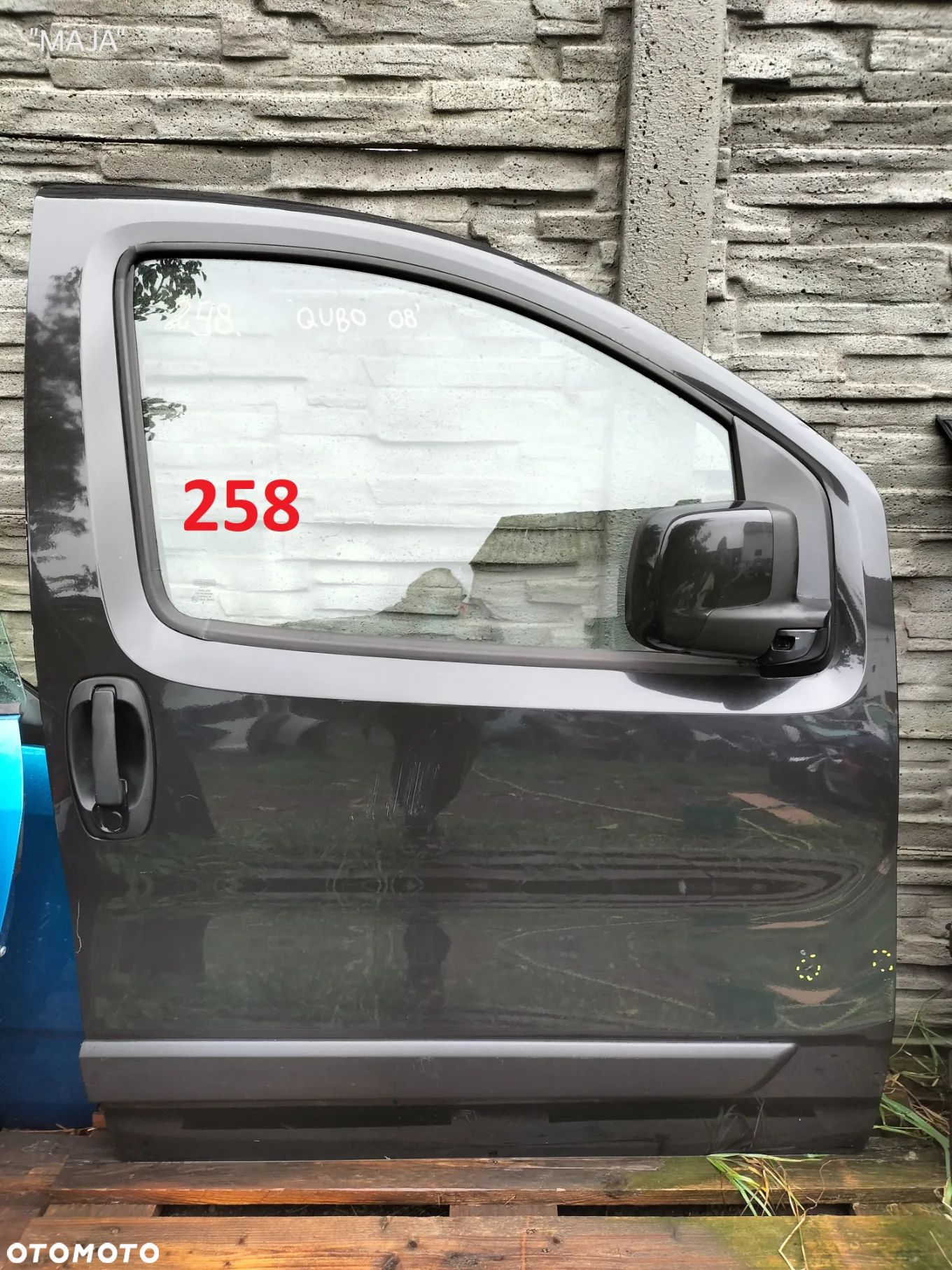 FIAT QUBO CITROEN NEMO PEUGEOT BIPPER DRZWI PRAWE PRZEDNIE PRZÓD KOMPLETNE - 1