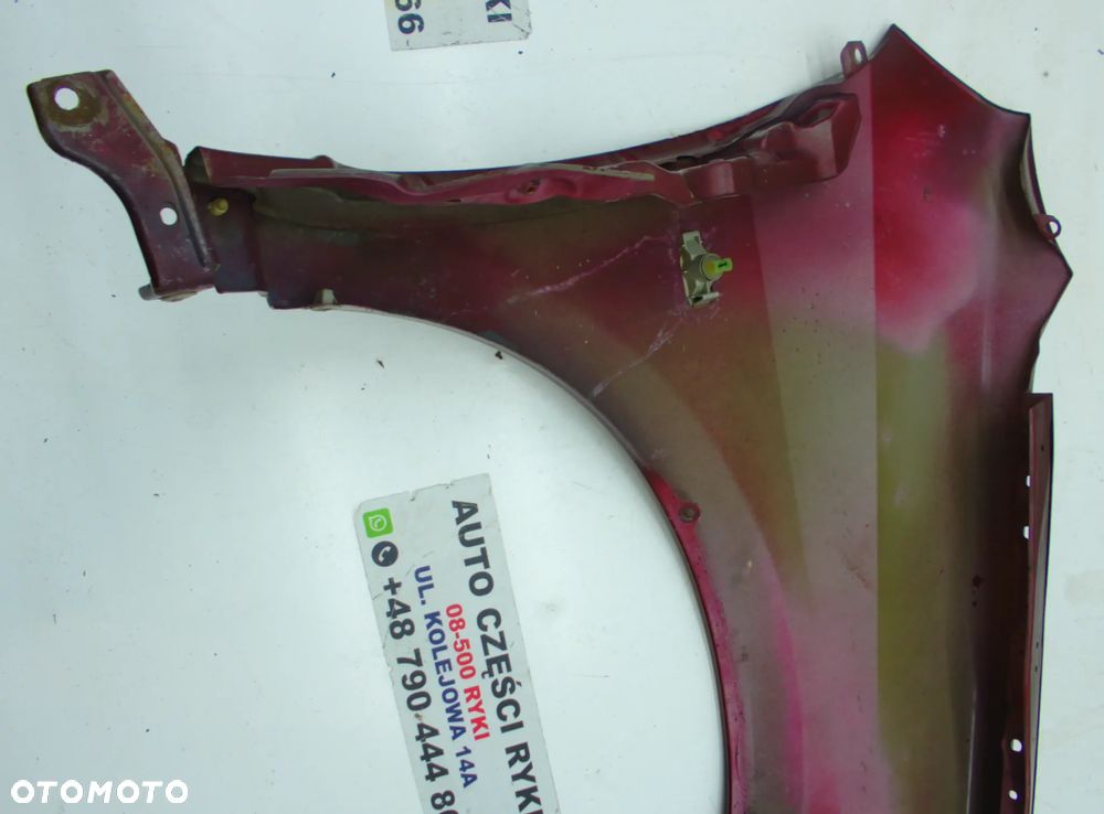 Nissan Primera P12 Błotnik prawy lewy przód bordowy - 8