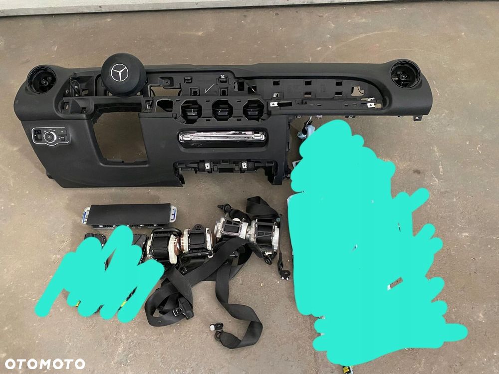 konsola airbag pasy mercedes glb guma - 1