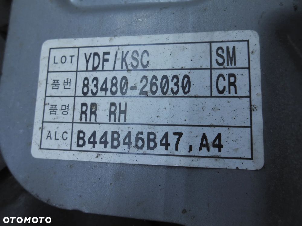 MECHANIZM SZYBY PRAWY TYŁ HYUNDAI SANTA FE 1 83480-26030 - 2