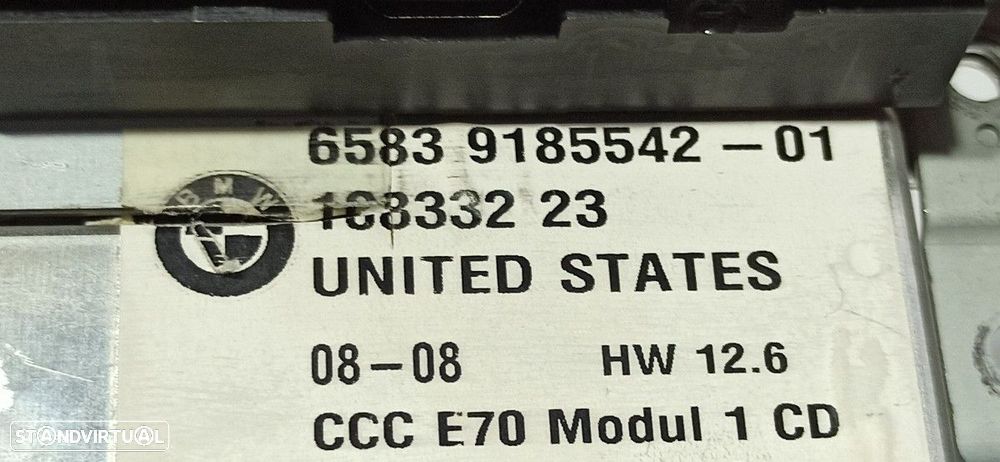 SISTEMA AUDIO / RADIO CD BMW X5 (E70) 3.0D - 4