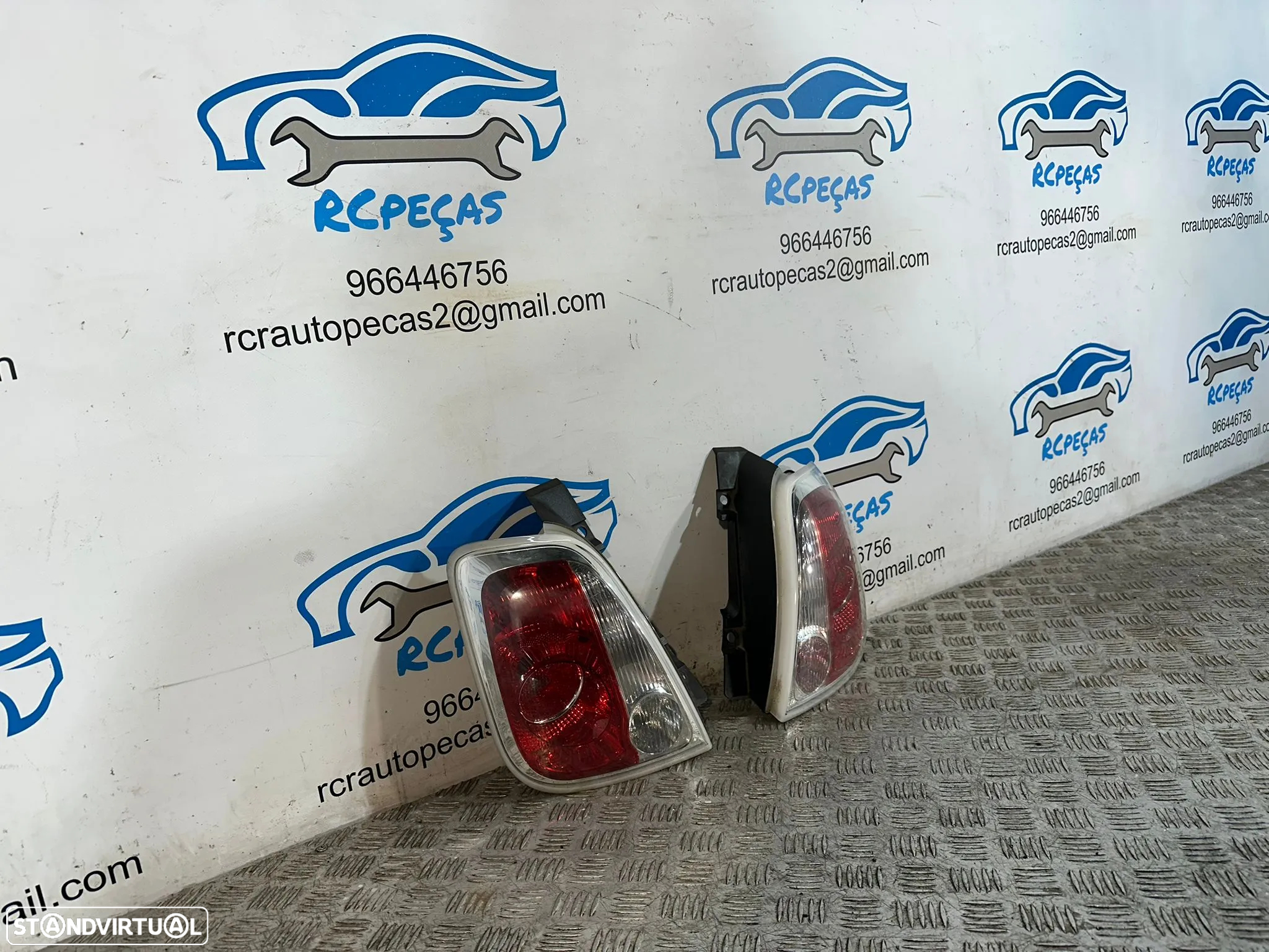 .Farolins Tras Traseiros Esquerdo Direto Originais Fiat 500 312 2007 - Presente - 8