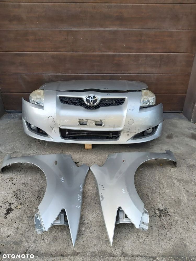 Toyota Auris I zderzak błotnik maska pas przedni chłodnica kompletny przód - 1