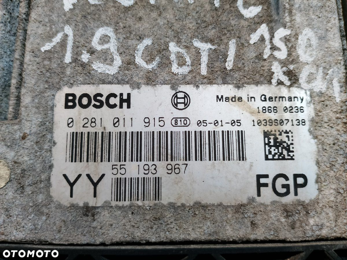 KOMPUTER, STEROWNIK OPEL VECTRA C 55193967 1.9 CDTI - 4