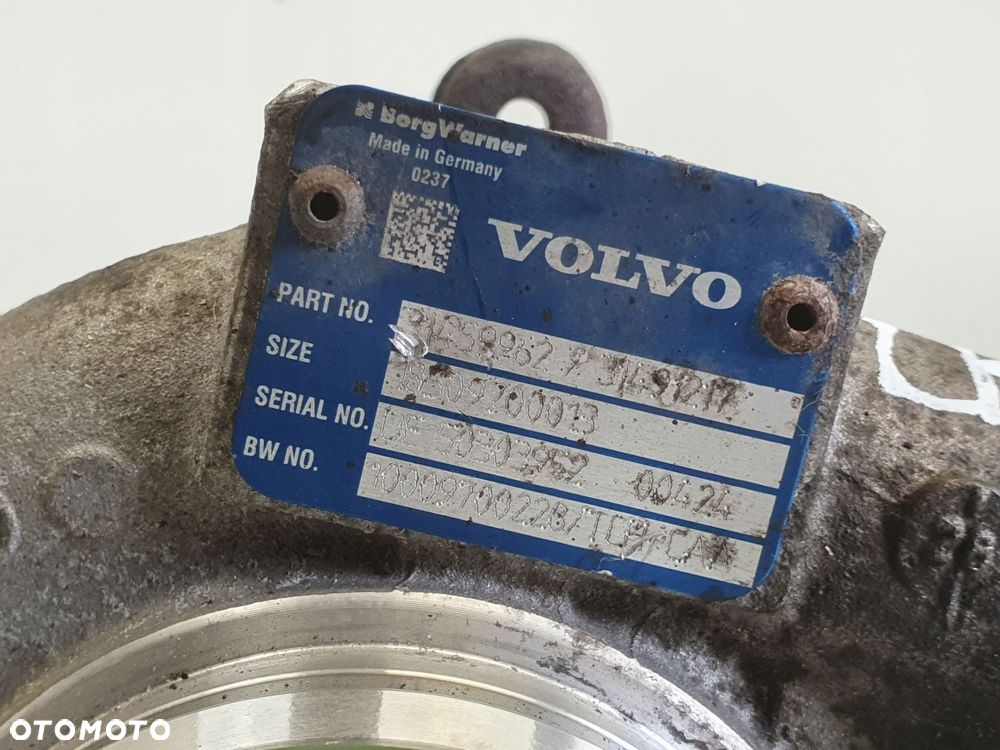TURBOSPRĘŻARKA Volvo XC60 S60 V60 II 2.0 D3 _ turbo 31459962 31491217 - 2