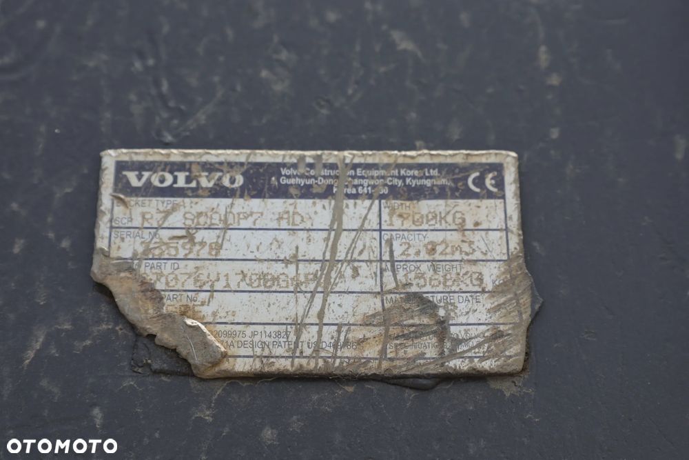 Duża Łyżka kopiąca Volvo 2m3 do gąsienicy EC300, EC350, CAT 330, PC290LC, DX300, R 934 - 8