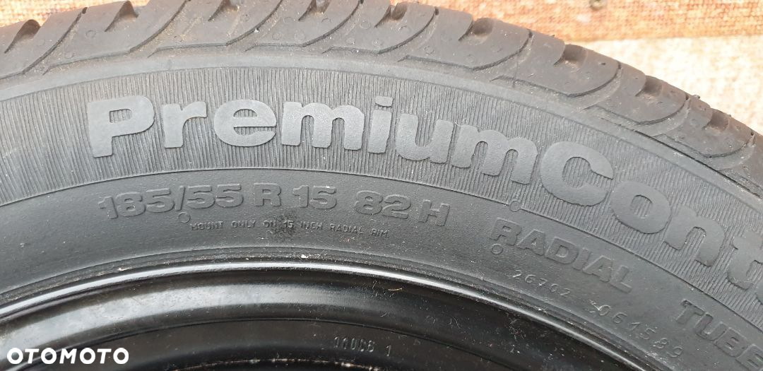 KOŁO ZAPASOWE OPEL CORSA C 4X100 15" ET49 OPONA 185/55 R15 - 8