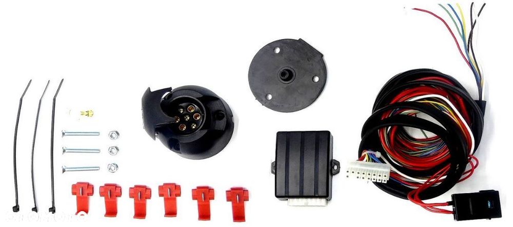 NOWY ORYGINAŁ HAK HOLOWNICZY Z MODUŁEM 7PIN  DO VW VOLKSWAGEN GOLF 5 V VARIANT KOMBI od 2007 do 2009 - 7