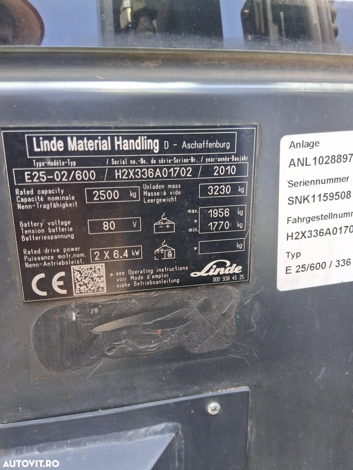 Linde E25-02/600 - 8