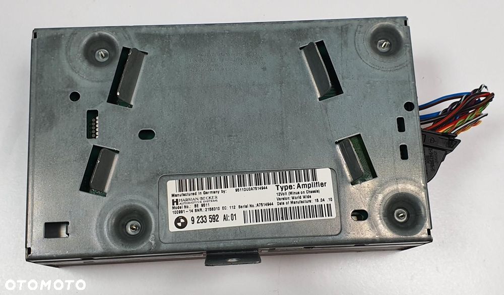 WZMACNIACZ AMPLITUNER AUDIO HARMAN BECKER BMW 5 F10 F11 9233592 - 2