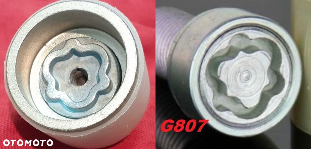 Nasadka zabezpieczająca Nakładka Adapter Złodziejka Do Śrub Audi (koniczynka) - 7