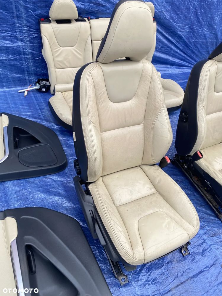 FOTEL FOTELE KANAPA BOCZKI SKÓRA SKÓRZANE WNĘTRZE KOMPLET VOLVO V60 I 11-18r. KOMBI  EUROPA - 9