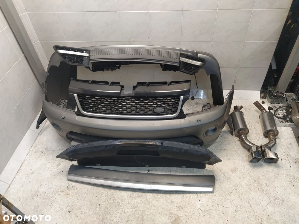 RANGE ROVER SPORT L320 AUTOBIOGRAPHY KOMPLET ZDERZAK PRZÓD PRZEDNI TYŁ TYLNY HALOGENY GRILL PDC WYDECHY ŚWIATŁO STOP LOTKA SPOILER - 2