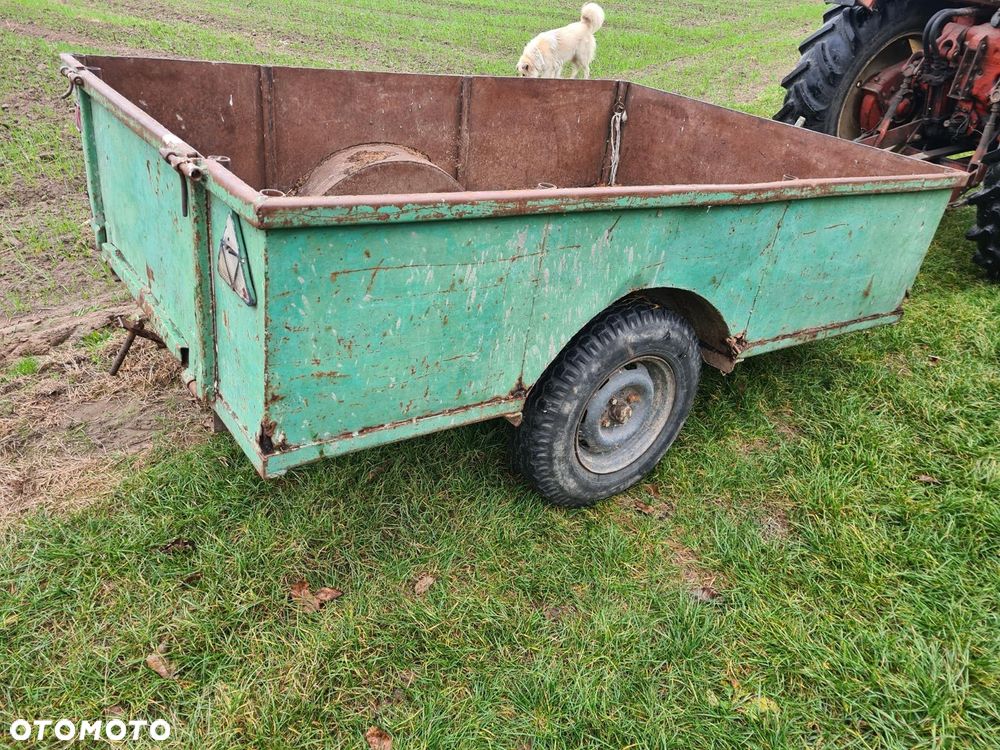 Przyczepka rolnicza dwukółka przyczepa jednoosiowa Transporter do obornika/ Taśmociąg / Podajnik Grabarka 5 gwiazd do siana Meprozet Orzys - 10