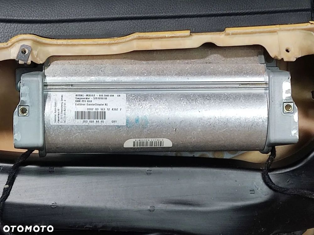 MERCEDES W203 01-07r Deska Rozdzielcza Kokpit Poduszka Powietrzna AirBag - 6