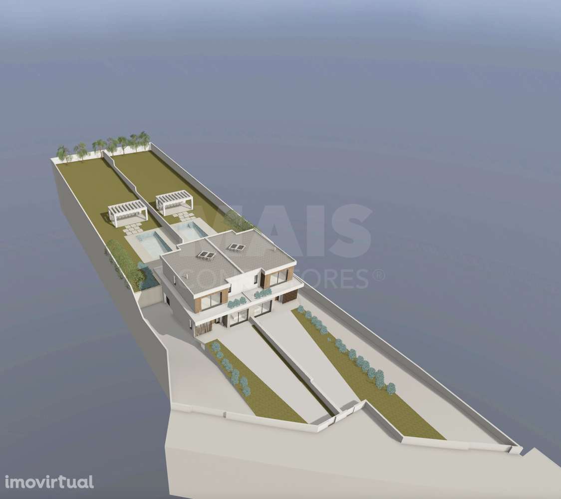 Terreno com Projeto em fase de aprovação para 2 Moradias T4 com pis... - Grande imagem: 3/12