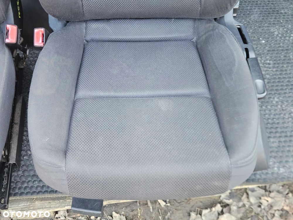 Fotele Fotel Kanapa Składana Welur Czarny Soul Podłokietnik Audi A4 B6 B7 Sedan Kombi Komplet - 7