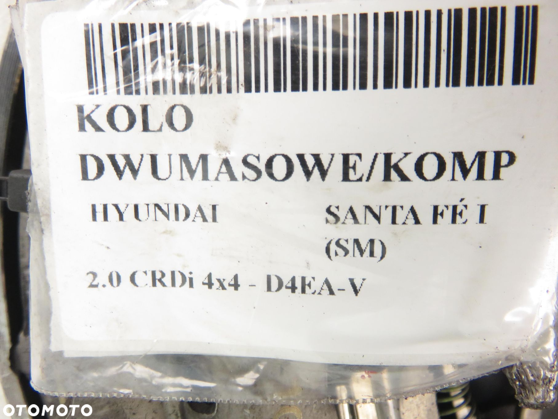 KOŁO DWUMASOWE HYUNDAI SANTA FÉ I 2.0 CRDi  124032510 324030610 - 3