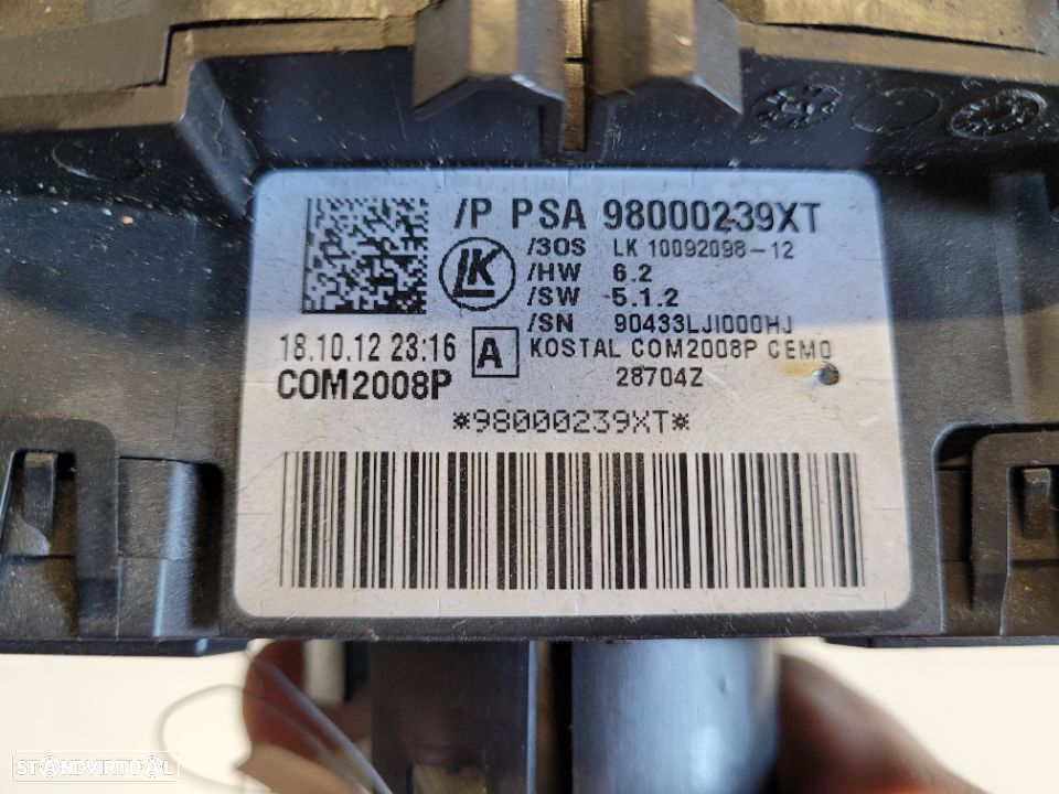 Comutador luzes Fita de airbag Citroen C3 C4 98000239xt - 5