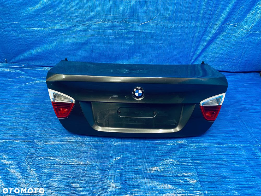 KLAPA TYŁ TYLNA BAGAŻNIKA KOMPLETNA BMW E90 SEDAN LIFT 08R ; LAKIER A22 ORYGINAŁ EUROPA - 3
