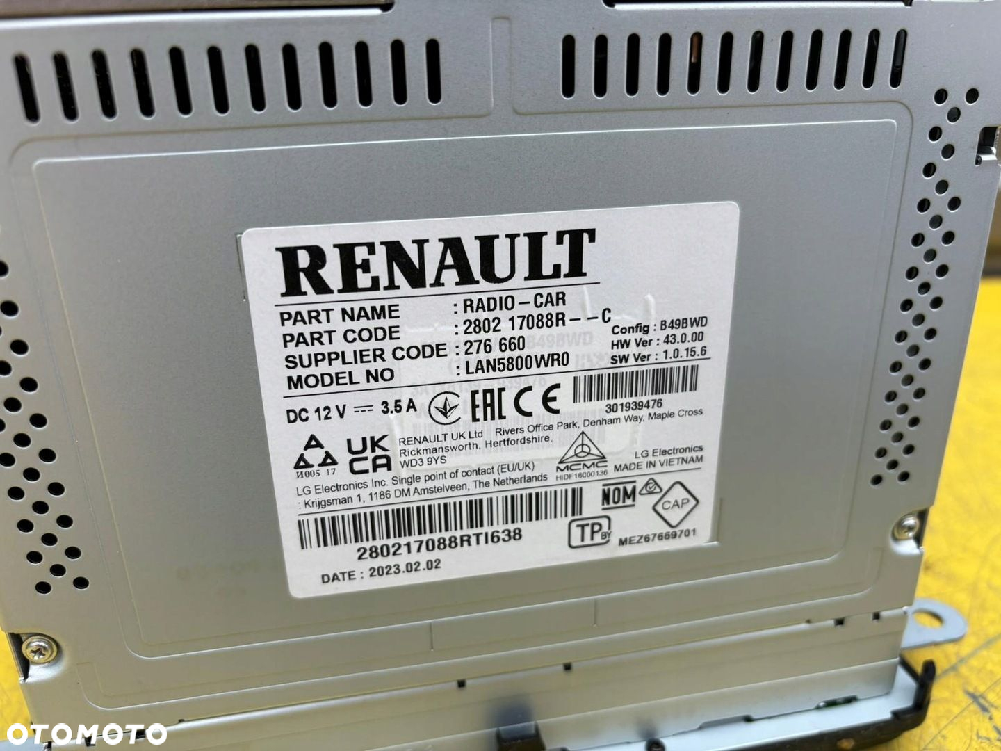 DACIA SPRING RADIO EKRAN NAWIGACJA 280217088R - 3