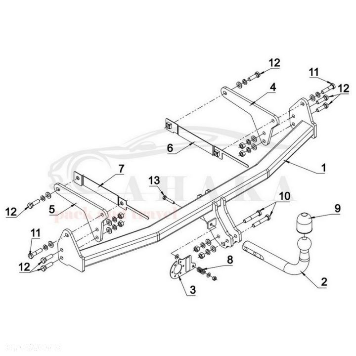 Hak Holowniczy Odkręcany Do Renault Megane Grand Coupe Od 2017 - 2