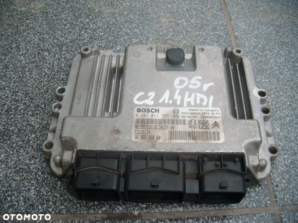 citroen c2 1.4hdi 05r komputer- sterownik silnika  9658556880 - 1