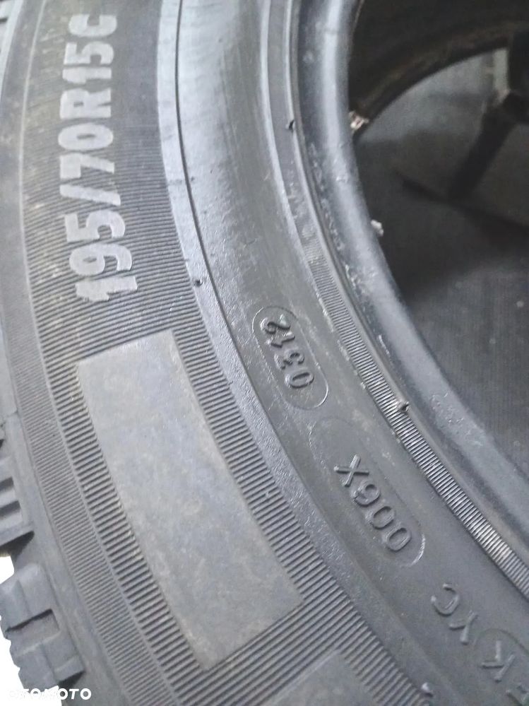4x 195/70R15c michelin  opony zimowe 8,5mm 52513 - 8