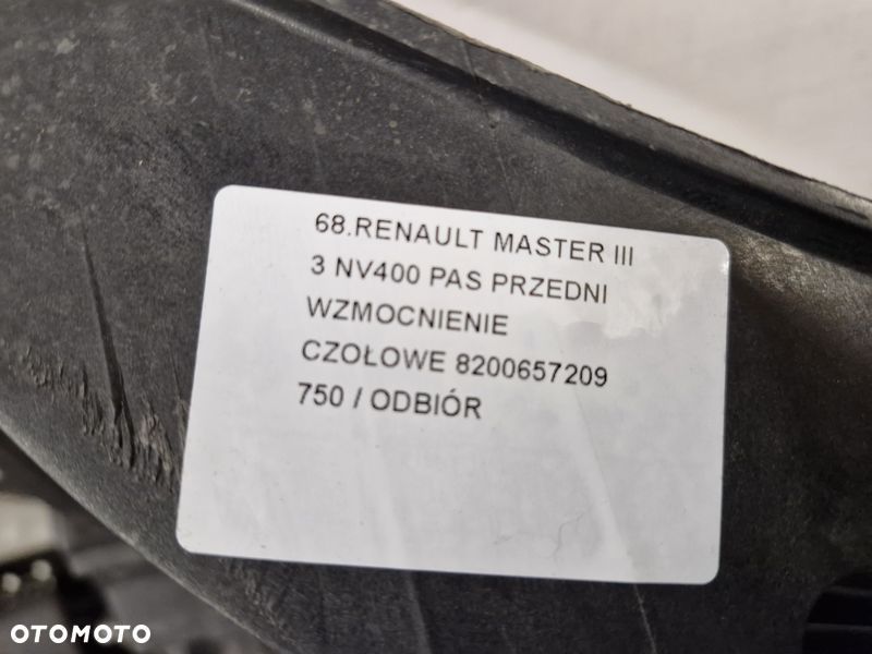 RENAULT MASTER 3 III NV400 PAS PRZÓD PRZEDNI WZMOCNIENIE CZOŁOWE 8200657209 - 6