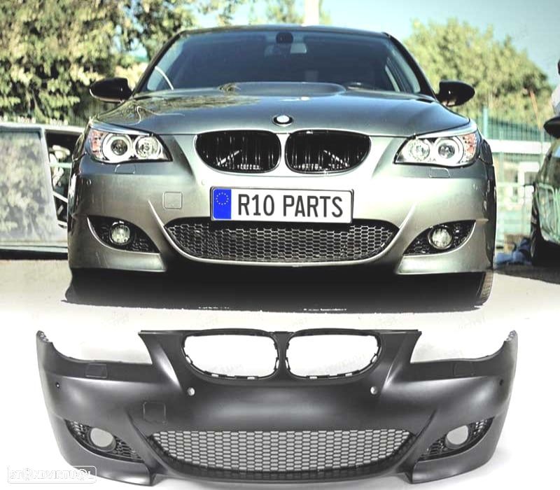 PÁRA-CHOQUES FRONTAL BMW E60 E61 03-07 PDC E LAVA FARÓIS SEM FARÓIS DE NEVOEIRO LOOK M5 - 1