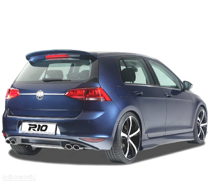 DIFUSOR VOLKSWAGEN VW GOLF 7 VII 12-17 LOOK R132 DUPLA SAIDA - 5