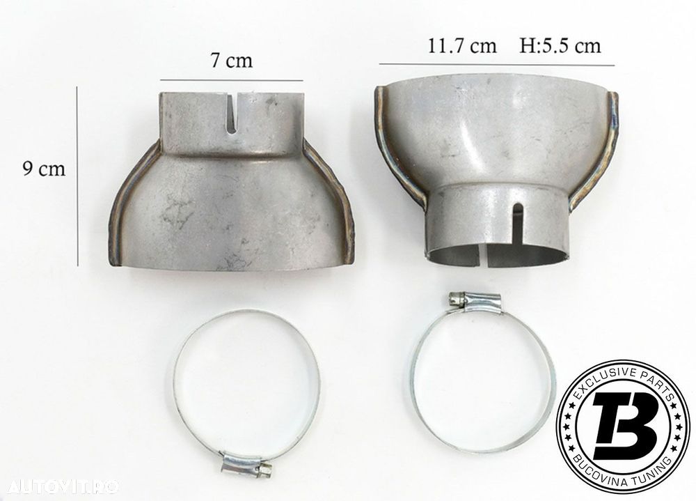 Difuzor Bara Spate cu Ornamente compatibil cu Audi Q7 4M S-Line RSQ7 Design - 10