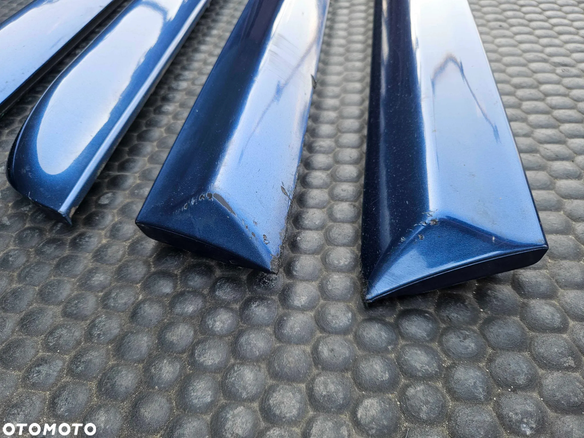 Listwa Listwy Drzwi S-Line Dolne Niebieskie Komplet Audi A4 B6 B7 Oryginalne - 6