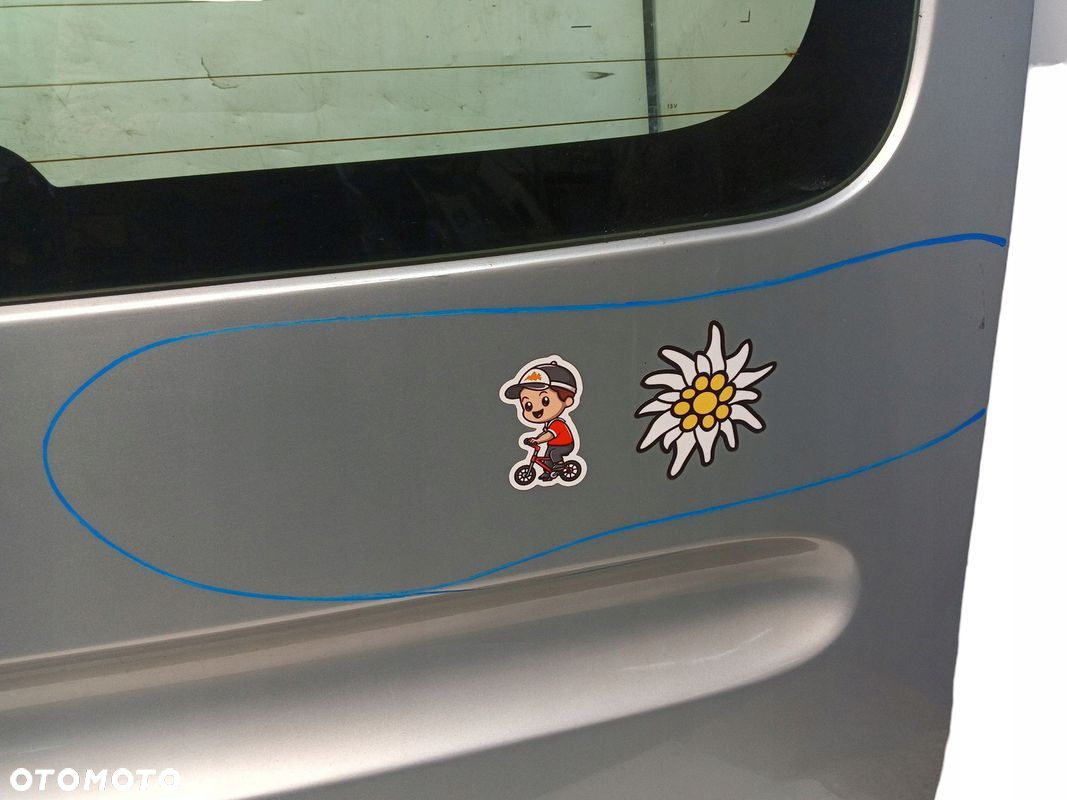 KLAPA BAGAŻNIKA TYŁ RENAULT KANGOO II (2007-2013) KOD LAKIERU TEB64 - 5