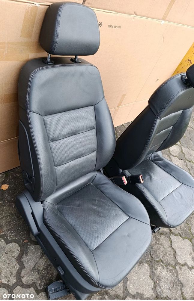 Vectra C fotel przedni przód PRAWY skóra elektryczny pamięc podgrzewany Signum Opel - 3