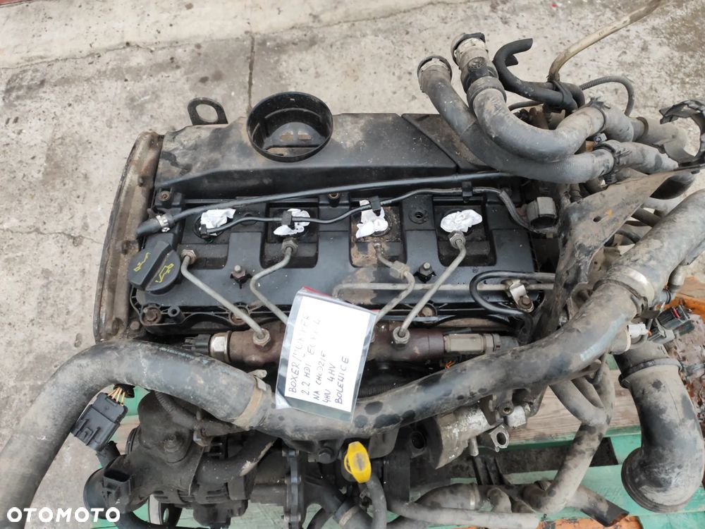 TANIEJ ! Silnik kompletny Fiat Ducato III Peugeot Boxer Citroen Jumper II 06-11 2.2 HDI EURO 4 120KM 4HU 4HV kompletny chodzi, ale wyrzuca olej filtrem oleju.