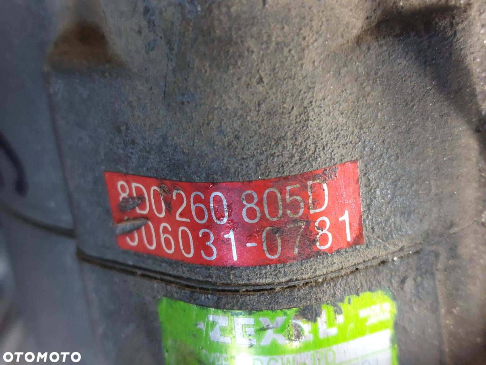 SPRĘŻARKA KLIMATYZACJI USZKODZONY AUDI A4 B5 FL 1.8 20V 8D0260805D - 2