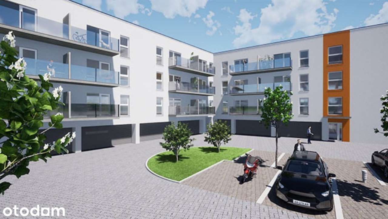 Nowe - 2 pokojowe z balkonem i miejscem garażowym - stan deweloperski