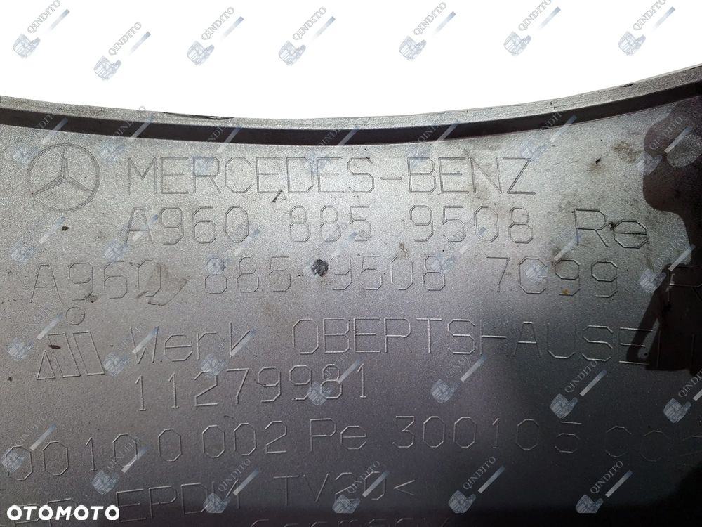 OWIEWKA OSŁONA NAROŻNIK ZDERZAKA MERCEDES ACTROS MP4 A9608859508 - 2