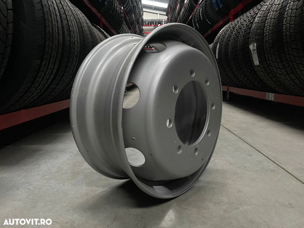 Janta NOUA  Otel 8.25X22.5 Akojant 8 prezoane, 105 mm intre prezoane, fiu 220 mm, flansa laterala Valva exterioara Toate Pozitiile - 2