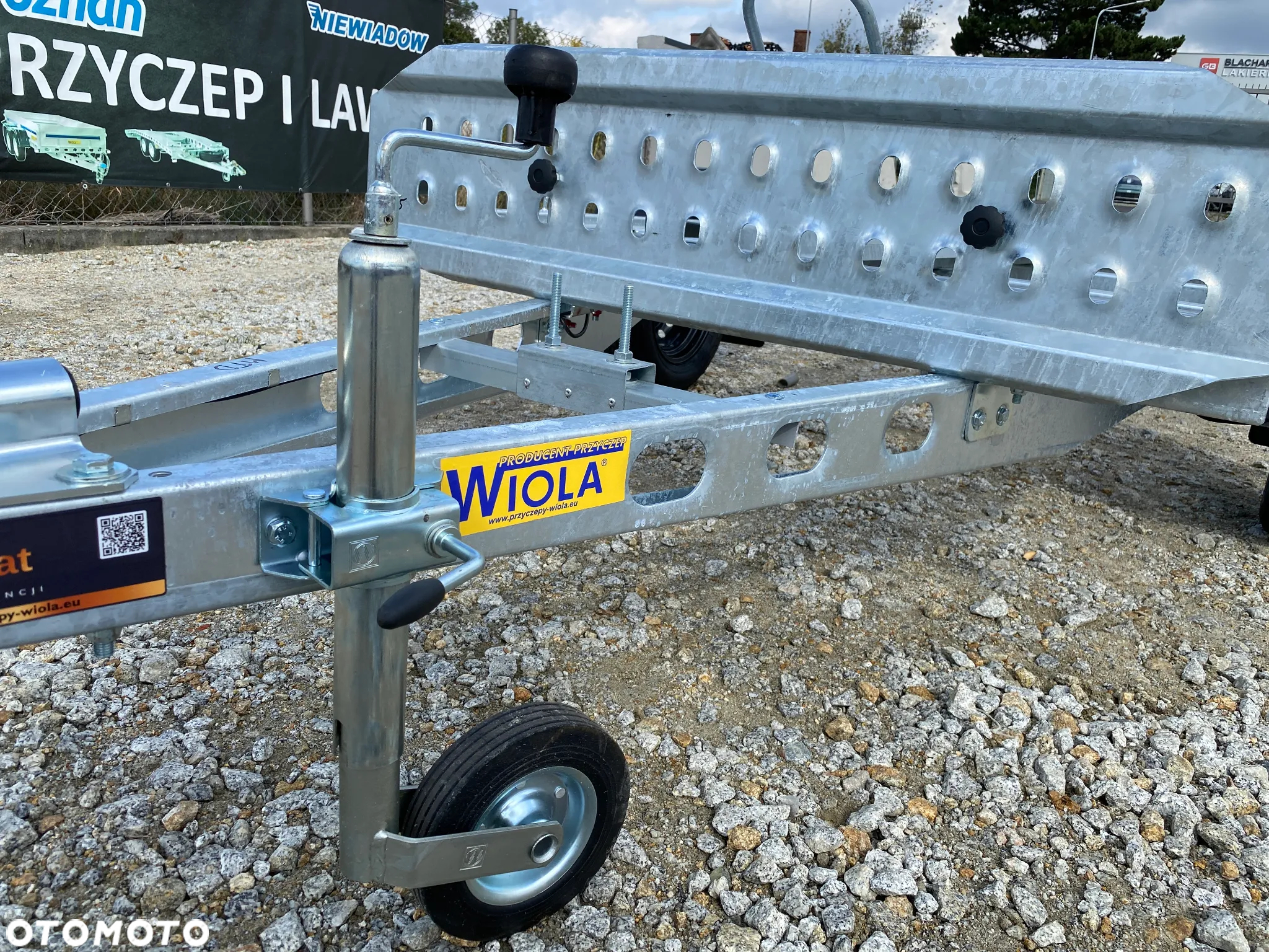 Wiola 220x130 cm MOTO N1 DO PRZEWOZU MOTOCYKLA PRZYCZEPA TYPU PREMIUM O PODWYŻSZONEJ WYTRZYMAŁOŚCI! MOCNA TŁOCZONA RAMA! | DOSTAWA | RATY | LEASING | - 11