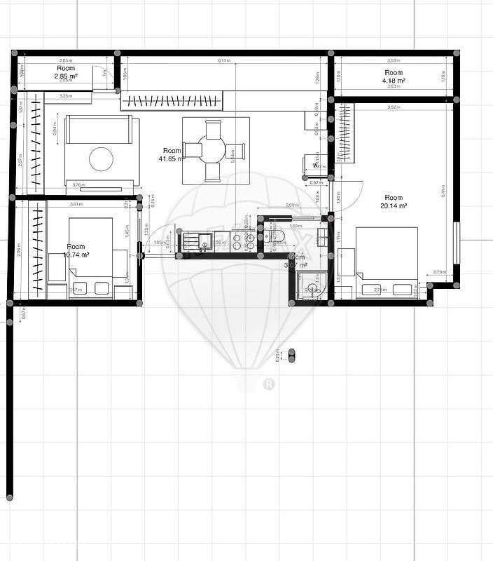 Apartamento T1 para venda - Grande imagem: 3/4