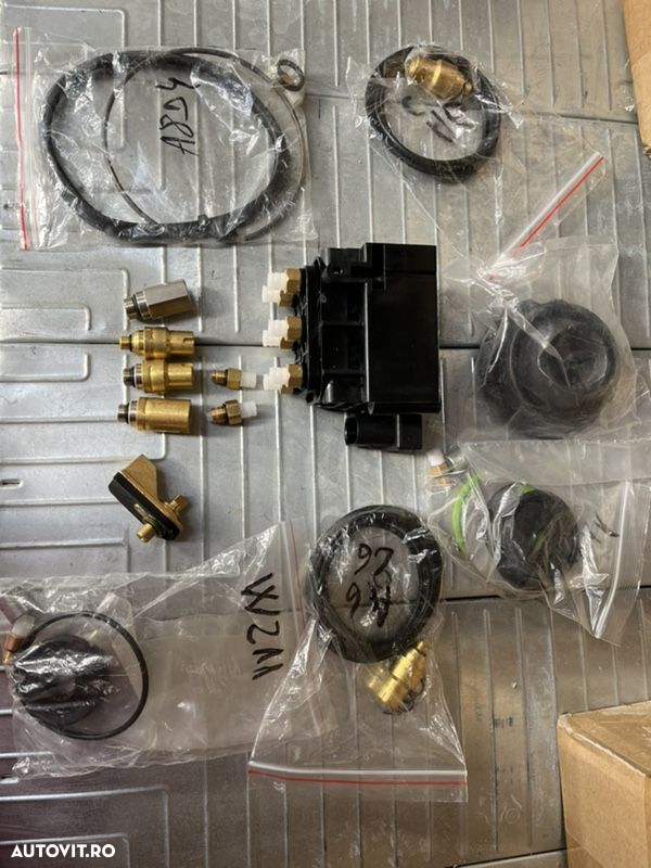 Compresor perne aer bloc de valve supapa telescop electronic magnetic perna aer audi vw Mercedes porsche a6 a7 a8 q7 touareg phaeton w211 w221 w219 w212 w216 e class s class cls gle panamera cayenne macan - 14