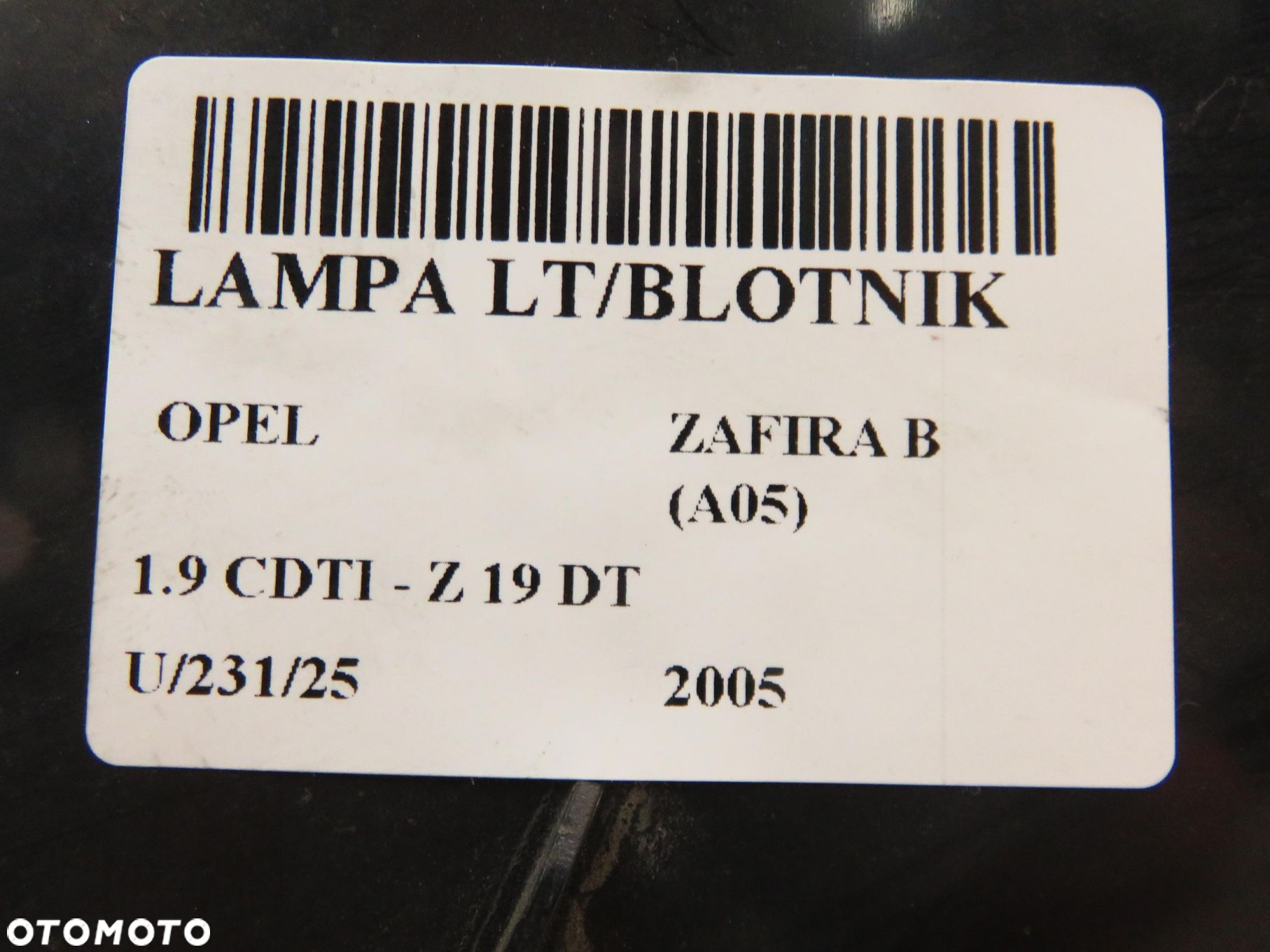 LAMPA LEWA TYLNA OPEL ZAFIRA B (A05) 24451841 - 6