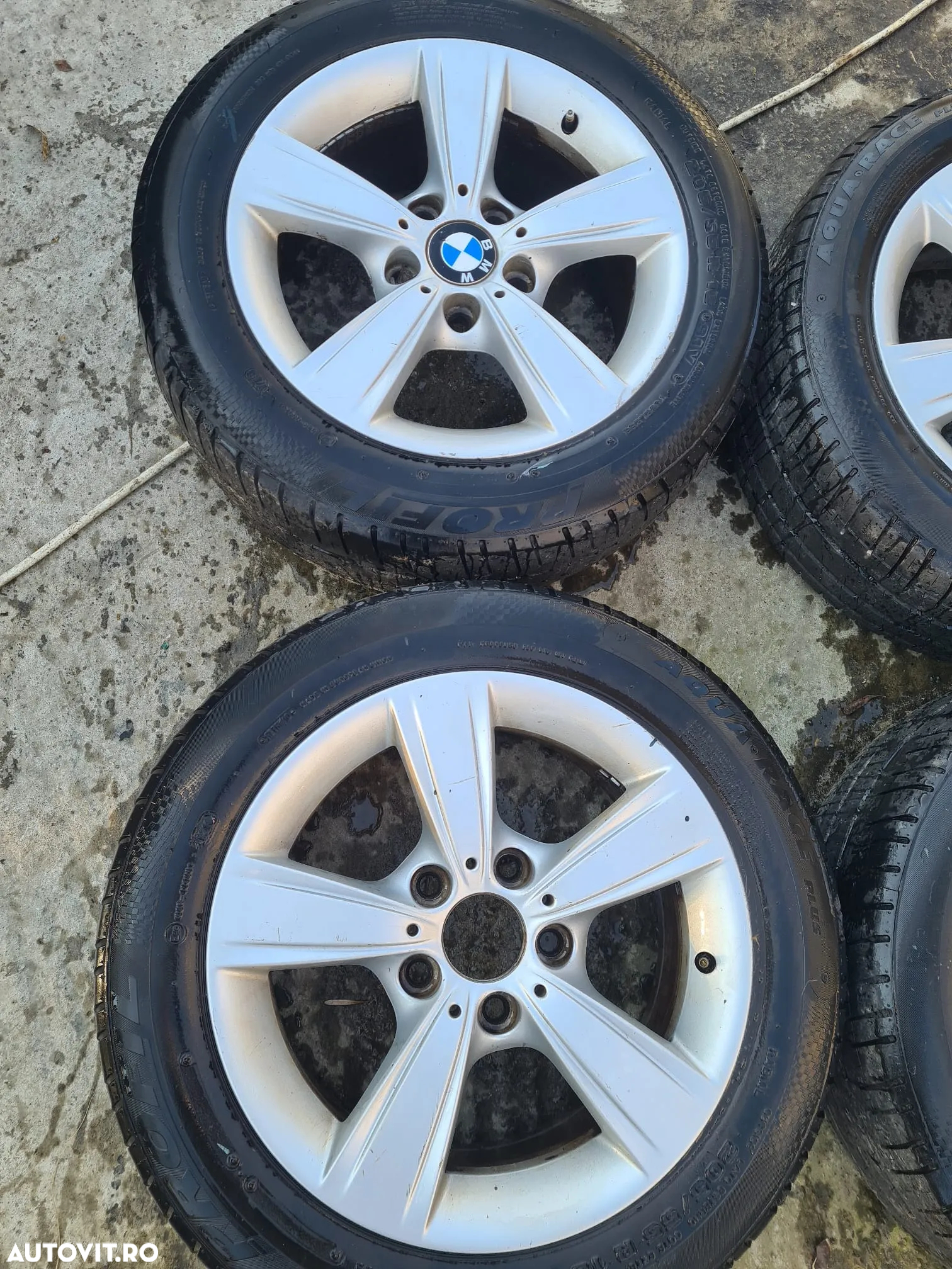 Jante aluminiu cu cauciucuri 205/55/16 BMW seria 3 E90, 5×120 - 2