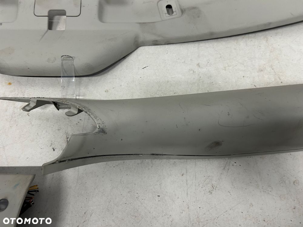 Saab 93 9-3 cabrio osłona dachu kremowa przeciwsłoneczna słupka A B komplet ramki - 7
