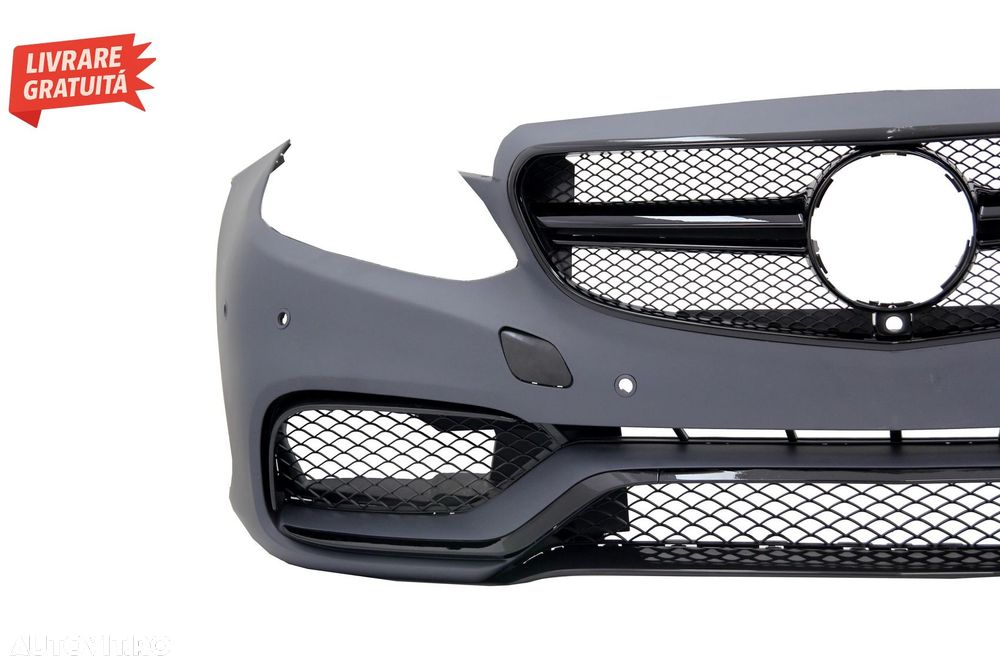 Kit Exterior Mercedes W212 E-Class Facelift (2013-2016) E63 Design Negru Lucios- livrare gratuita - 4