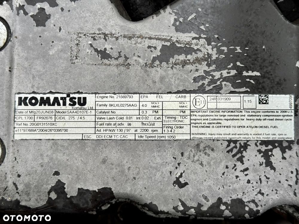 Komatsu PW160-7E0 - 9