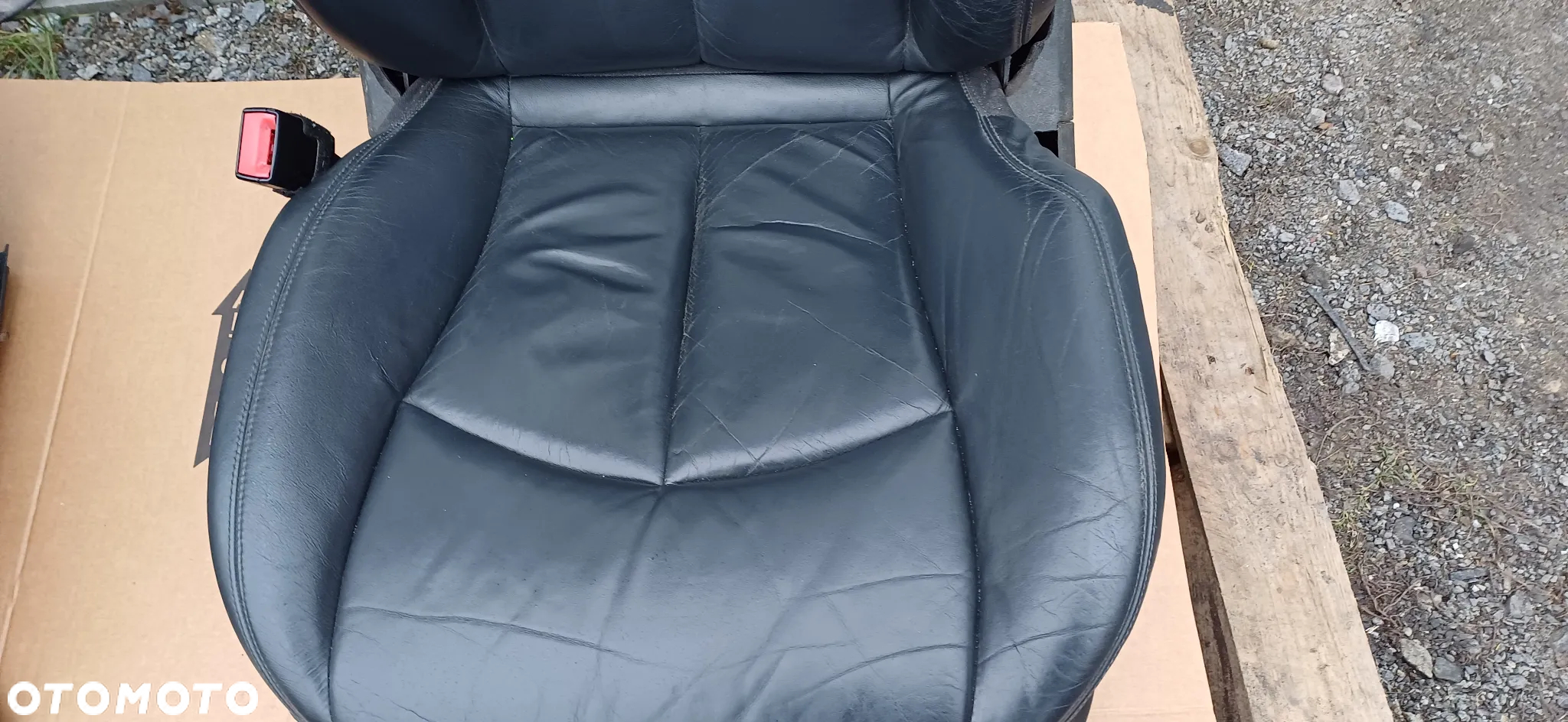 Fotele, kanapa komplet w211 kombi avantgarde ładna czarna skora - 11
