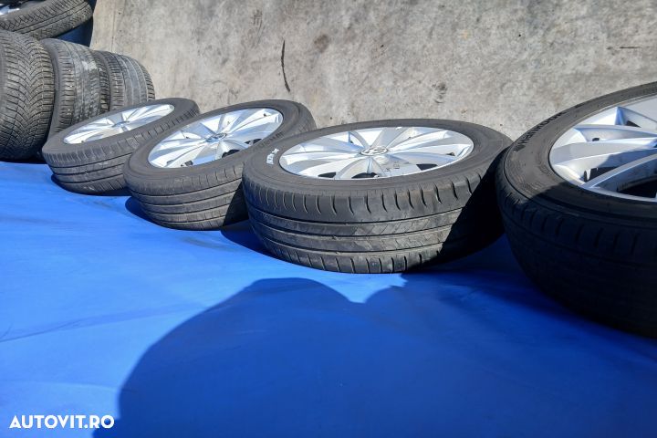 Jante aliaj cu anvelope 16 - set 5C0601025AM 205/55 R16 6.5JX16H2 ET5 - 5